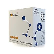 Inštalačný kábel Solarix CAT5e FTP PVC drôt 305m/box