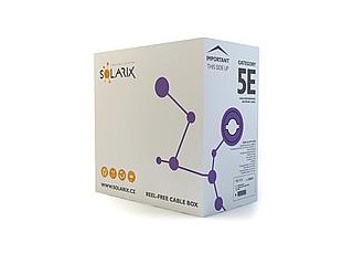 Inštalačný kábel Solarix CAT5e UTP LSOH drôt 305m/box