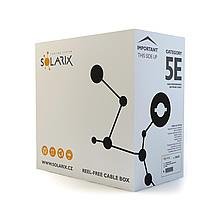 Vonkajší inštalačný kábel Solarix CAT5e UTP drôt PE 305m/box