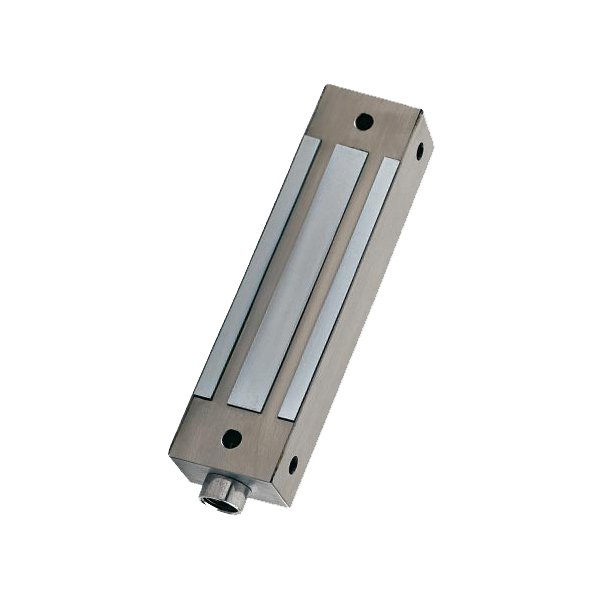 Vonkajší dverný elektromagnet z nerez.ocel, 400kg, 12/24V/6, 5W, monit. Stavu