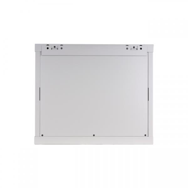 Racková skriňa 19'' 9U (600x450mm - závesná - šedá - presklené dvere)