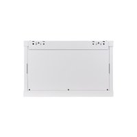 Racková skriňa 19'' 6U (600x450mm - závesná - šedá - presklené dvere)