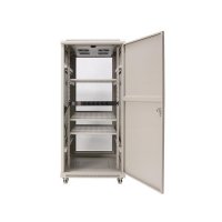 Racková skriňa 19'' 37U (600x1000mm - stojaca - šedá - presklené dvere)