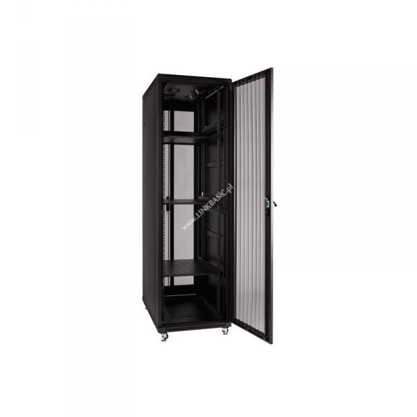Racková skriňa 19'' 47U (800x1000mm - stojaca - čierna - perforované oceľové dvere)