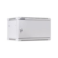 Racková skriňa 19'' 6U (600x450mm - závesná - šedá - oceľové dvere)