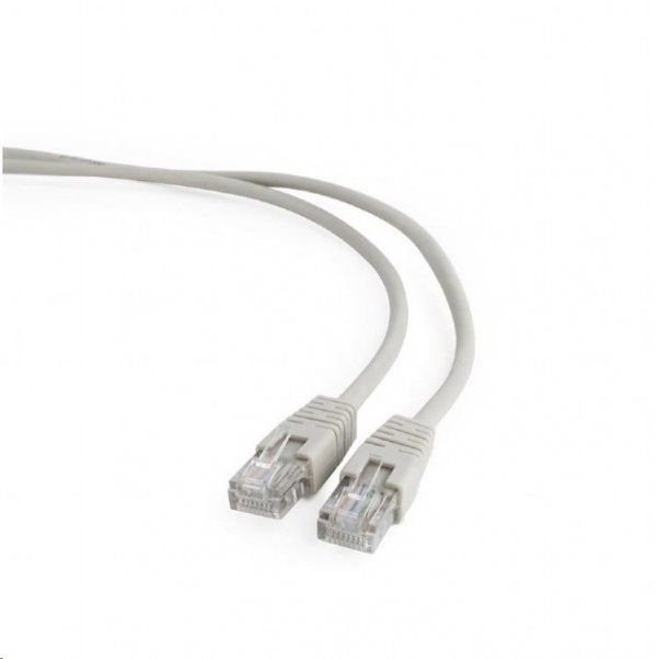 Kabel patchcord (Cat5e - UTP - šedý - 1m)