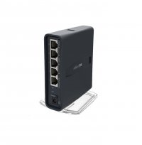 MikroTik hAP ac lite (tower), 650MHz CPU, 64MB RAM, 5xLAN, 2.4+5GHz