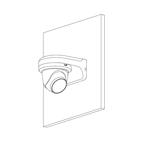 Dahua IPC-HDW3541EM-S-0280B-S2-BLACK 5 Mpx dome IP kamera