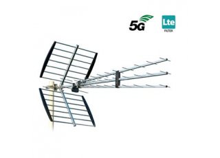Anténa terestriálna pasívna LTE filter Iskra P-47 N Triplex FLT7 LTE700 5G