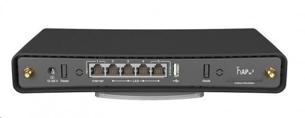 MikroTik RBD53iG-5HacD2HnD, hAP ac3, 716MHz CPU, 256MB RAM, USB, 5x LAN,Wi-Fi 2,4GHz + 5 GHz, PoE