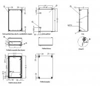 Vodotesná racková skriňa 19'' 6U (600x400mm - závesná - šedá - oceľové dvere)