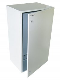 Vodotesná racková skriňa 19'' 22U (600x450mm - závesná - šedá - oceľové dvere)