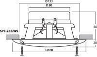 Dvojica podomietkových reproduktorov SPE-265/WS