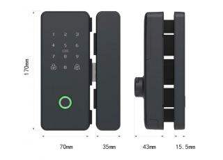 Smart Lock pre sklenené dvere