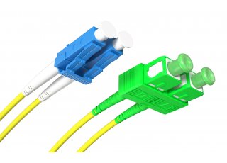 Optický patchcord SC/APC - LC/PC 3m 3mm, duplex, SM, G657A