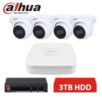 DAHUA IP 4 KAMEROVÝ SET 2MPX DOME 3TB