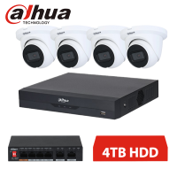 DAHUA IP 4 KAMEROVÝ SET 4MPX DOME 4TB