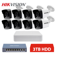Hikvision IP 8 kamerový set 2MPx bullet 3TB