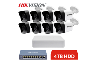 Hikvision IP 8 kamerový set 2MPx bullet 4TB