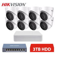 Hikvision IP 8 kamerový set 2MPx dome 3TB