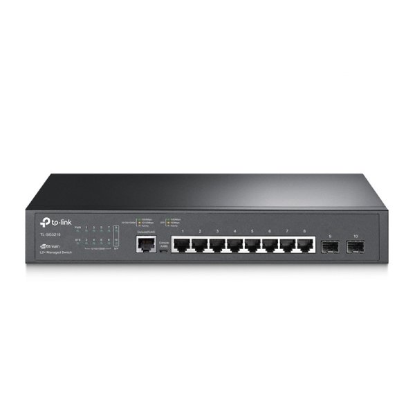 IP8 SWITCH GBIT 2SFP 8portový switch