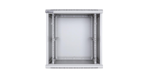 Racková skriňa 19'' 12U (600x600mm - závesná - šedá - oceľové dvere)