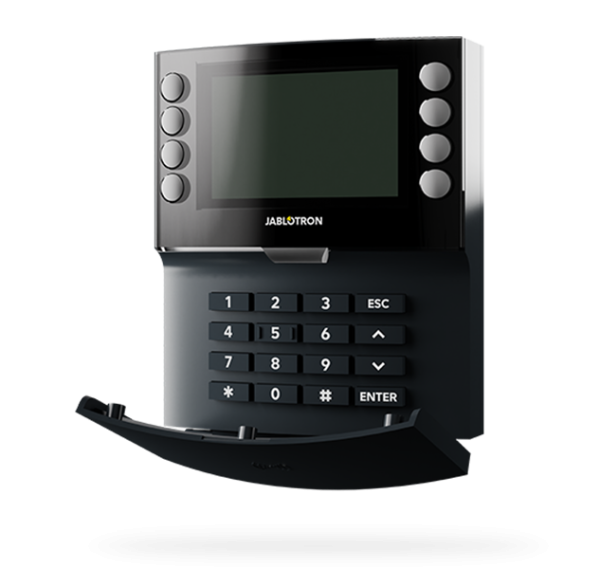 JA-115E-AN Zbernicový prístupový modul štvorsegmentový s displejom, klávesnicou a RFID čítačkou - antracitový