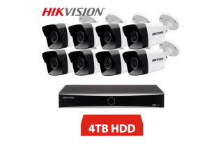 HIKVISION IP 8 KAMEROVÝ SET 4MPX BULLET 4TB
