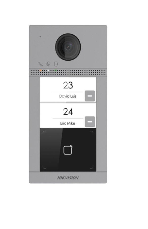 DS-KV8213-WME1(C)/Flush/Europe BV - zápustná dverná jednotka (2 tlačidlá, kovová)