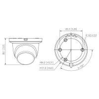 Dahua IPC-HDBW5241R-ASE-0600B-S3 2 Mpx dome IP kamera