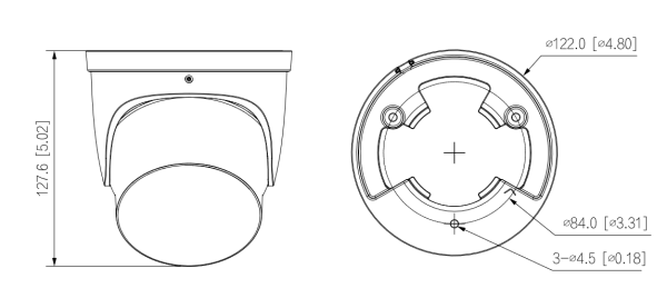 Dahua IPC-HDW3549H-ZAS-PV-27135 5 Mpx dome IP kamera