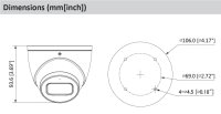Dahua IPC-HDW5541TM-ASE-0280B-S3-BLACK 5 Mpx IP dome kamera