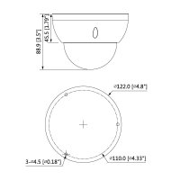 Dahua IPC-HDBW5442R-ASE-0600B-S3 4 Mpx dome IP kamera