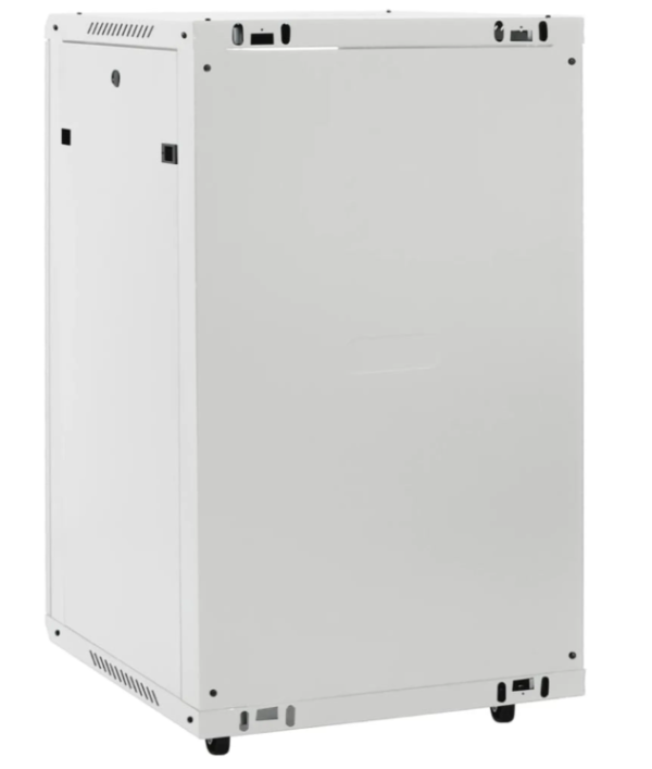 Racková skriňa 19'' 22U (600x600mm - stojaca - šedá - presklené dvere)