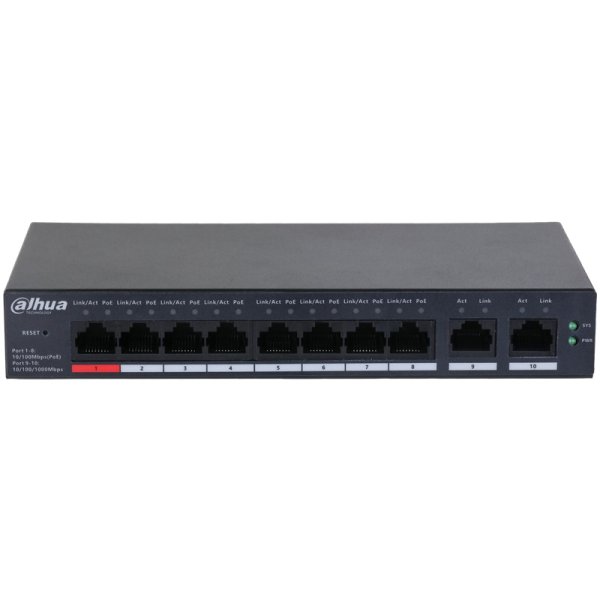 Dahua UFS5010-8ET-110 10portový PoE switch