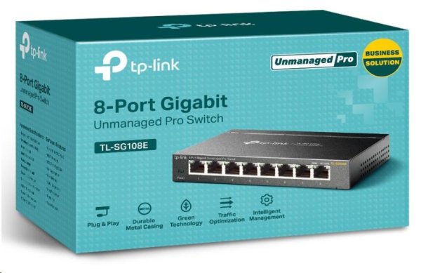 TP-Link Easy Smart switch TL-SG108E (8xGbE, fanless)