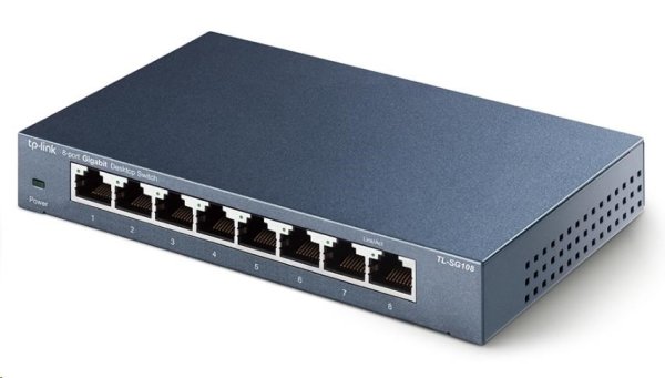 TP-Link switch TL-SG108 (8xGbE, fanless)