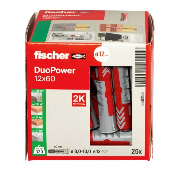 Fischer DUOPOWER hmoždinka 12x60 (25ks)