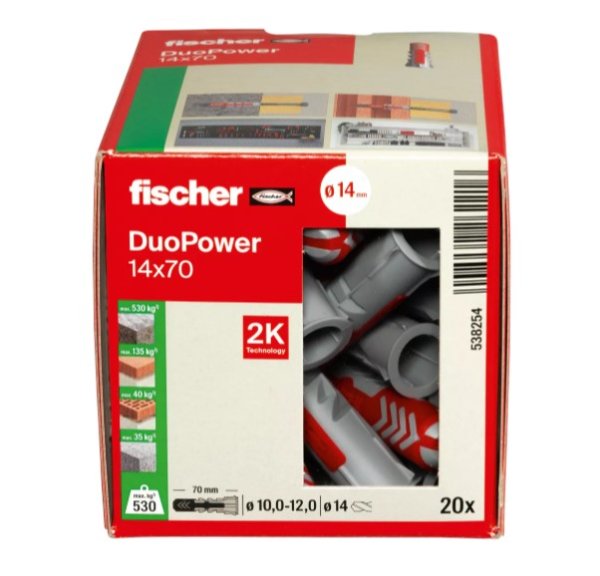 Fischer DUOPOWER hmoždinka 14x70 (20ks)