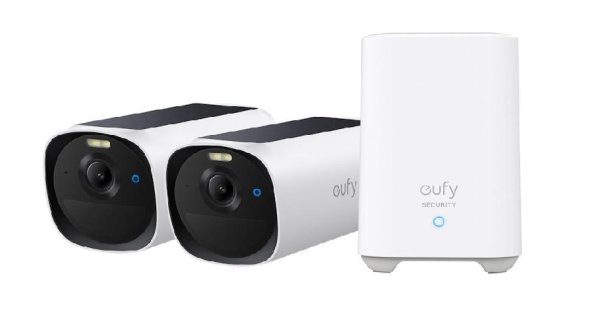 Vonkajšia kamera so solárnym nabíjaním Anker eufy E40 (sada 2 ks + jednotka HomeBase 2)