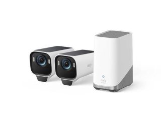 Vonkajšia kamera so solárnym nabíjaním Anker eufy S3 Pro (sada 2 ks + jednotka HomeBase 3)