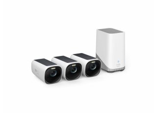 Vonkajšia kamera so solárnym nabíjaním Anker eufy S330 (sada 3 ks + jednotka HomeBase 3)