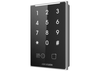 DS-K1109DKB-QR - Čítačka Desfire kariet s klávesnicou a skenerom QR