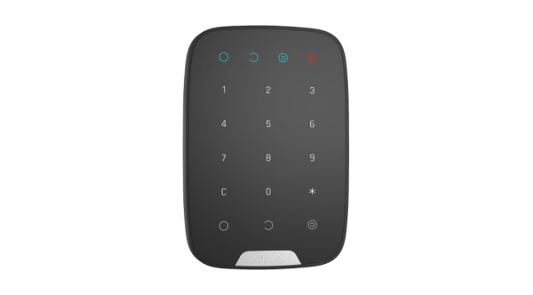 AJAX Keypad Plus Black Bezdrôtová dotyková klávesnica