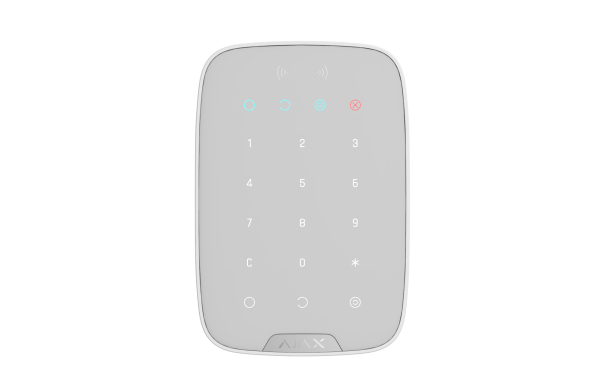 AJAX Keypad Plus White Bezdrôtová dotyková klávesnica
