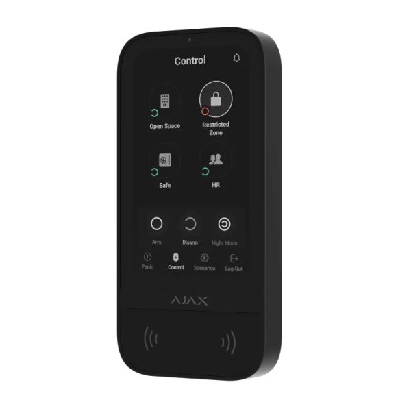 AJAX KeyPad TouchScreen Black Bezdrôtová klávesnica
