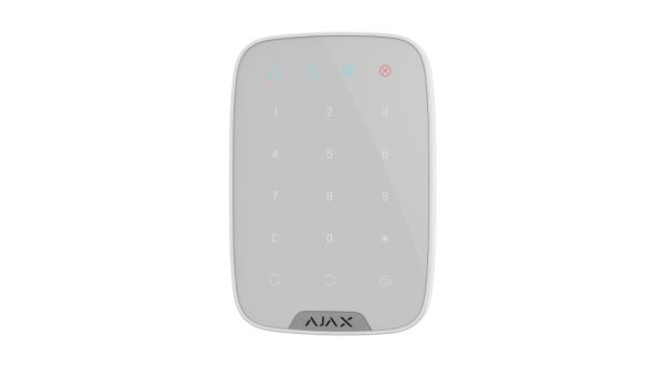 AJAX KeyPad White Bezdrôtová dotyková klávesnica