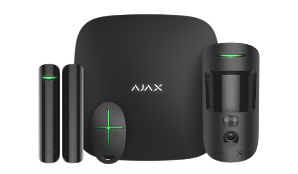 AJAX StarterKit Cam Plus Black Bezdrôtový set