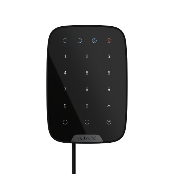 AJAX Superior KeyPad Fibra Black Drôtová dotyková klávesnica