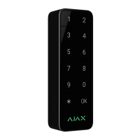 AJAX Superior Keypad Outdoor Fibra Black Drôtová klávesnica